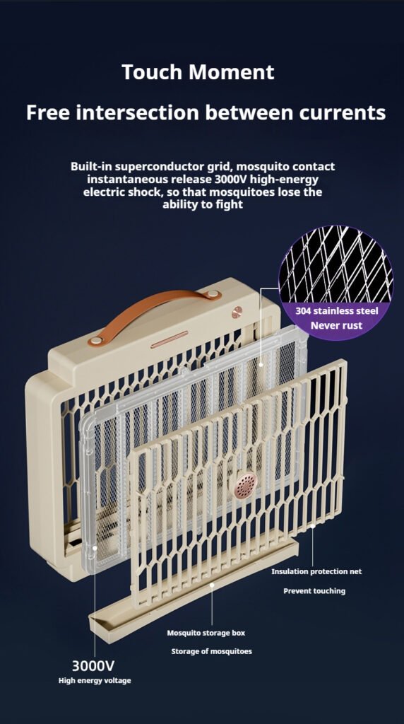 Home Electric Bug Zapper, Aluminium Indoor Insect Killer for Mosquito, Bug, Fly