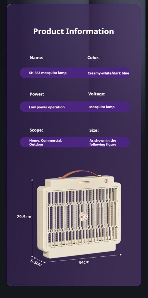 Home Electric Bug Zapper, Aluminium Indoor Insect Killer for Mosquito, Bug, Fly