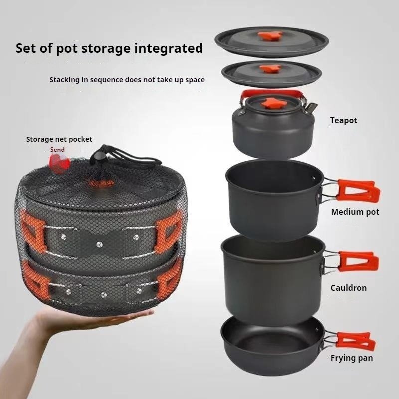 thumbnail image 2 of Camp Cooker Bag Outdoor Cookware Storage Khaki Portable 2 of 13