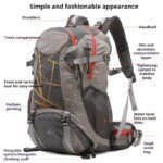 TGpao 40L Waterproof Hiking Backpack for Men & Women – Lightweight Trekking Bag with Ventilated Back Support, Shoe Compartment & Rain Cover