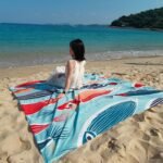 TGpao Extra Large Waterproof Beach Blanket – Sand-Free Picnic Mat for Outdoor, Camping & Travel, Portable with Carry Bag, Fits 2-6 People