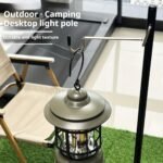 TGpao Portable Camping Light Stand- Adjustable Aluminum Alloy Tripod Stand for Lanterns & String Lights, Foldable Outdoor Lighting Holder for Camping, Backyard & Emergency