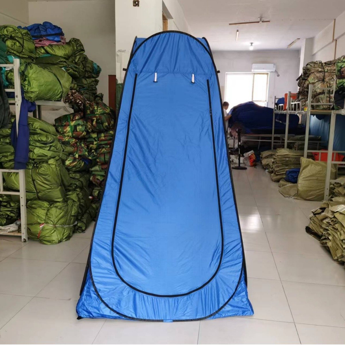 portable shower camping shower outdoor, Thickened Pop-Up Privacy Shelter for Outdoor Camping/Beach Changing, Toilet Tent with Windows & Carry Bag, Lightweight for Travel (1.2X1.2X1.9 & 1.5X1.5X1.9) - Image 2