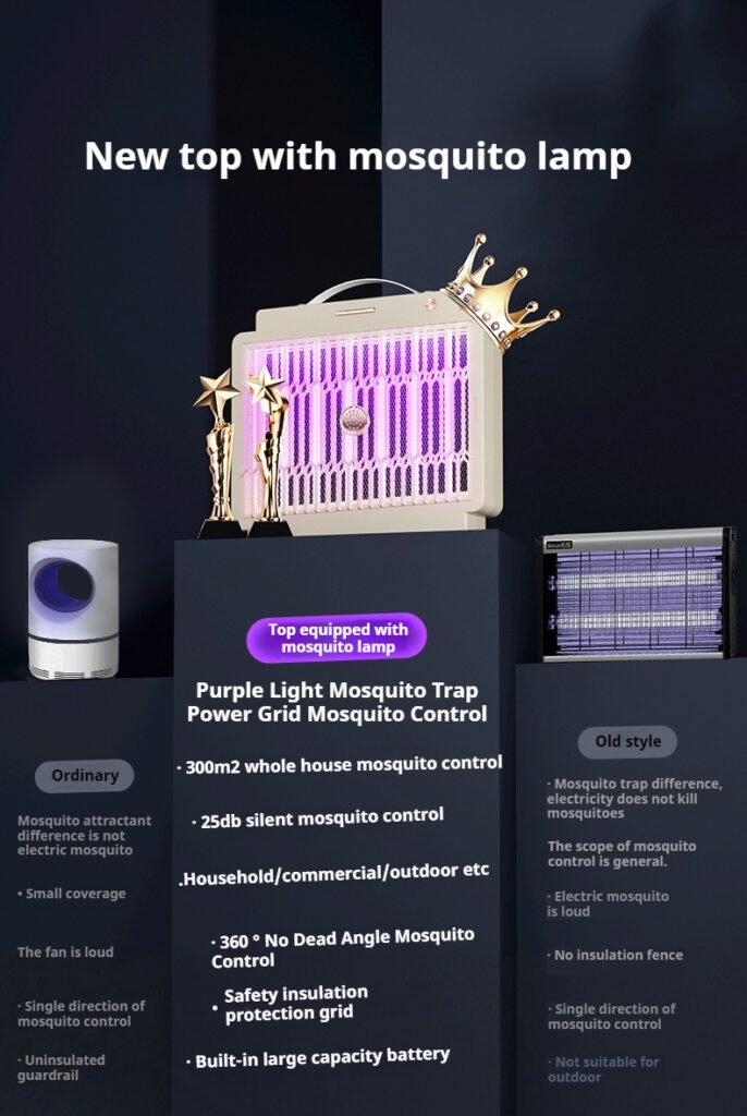 Home Electric Bug Zapper, Aluminium Indoor Insect Killer for Mosquito, Bug, Fly