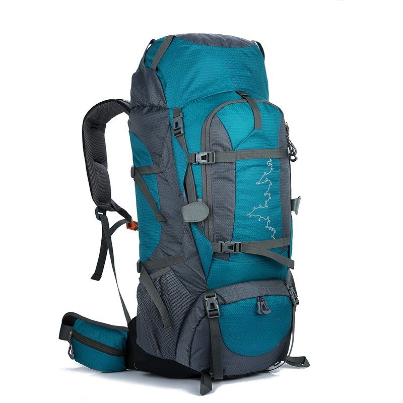 80L Hiking Backpack - Waterproof Lightweight Trekking Bag with Air Cushion Straps, Large Capacity Durable Rucksack for Mountaineering/Camping/Travel - Image 4