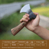 Durable camping tool set with carrying case High Carbon Steel Camping Hatchet with Sheath | Compact Outdoor Axe for Camping, Woodworking & Survival | Portable & Durable