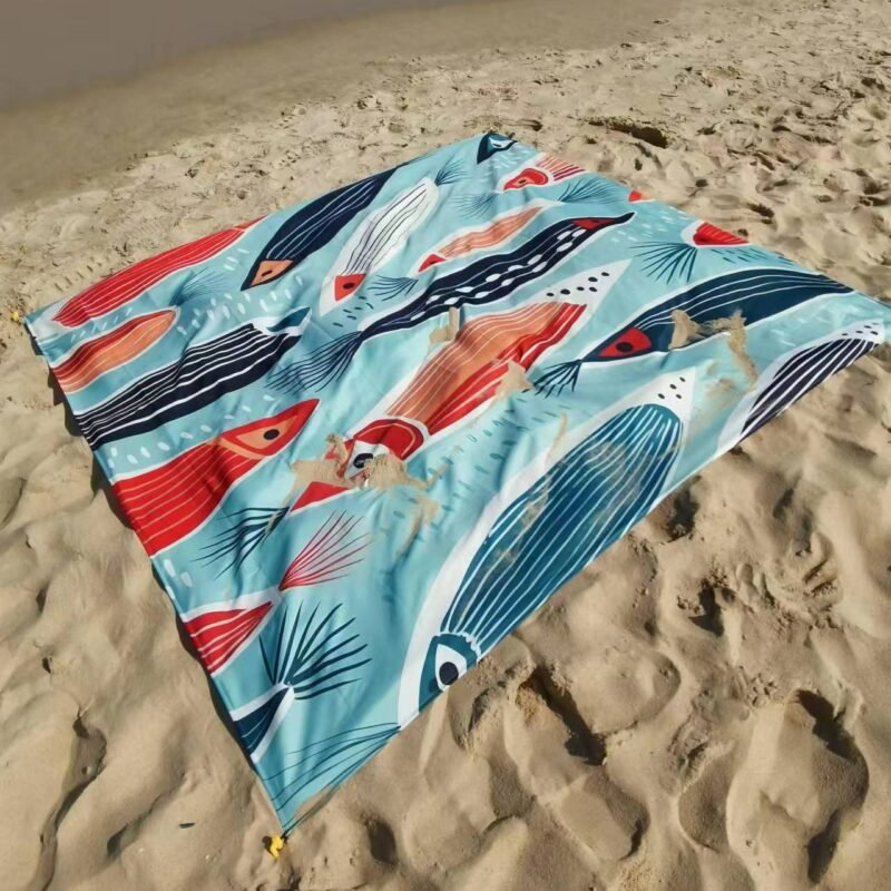 Extra Large Waterproof Beach Blanket – Sand-Free Picnic Mat for Outdoor, Camping & Travel, Portable with Carry Bag, Fits 2-6 People - Image 4