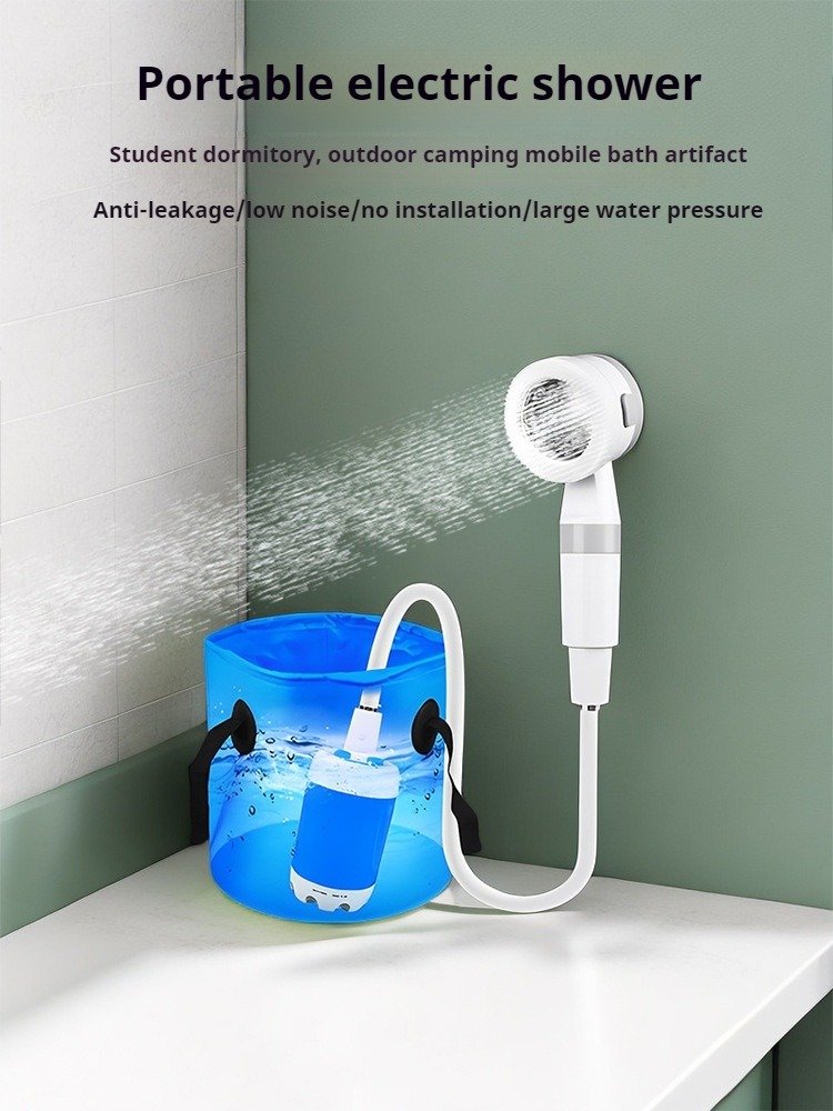 USB rechargeable high-pressure outdoor shower,Large-capacity battery portable shower pump