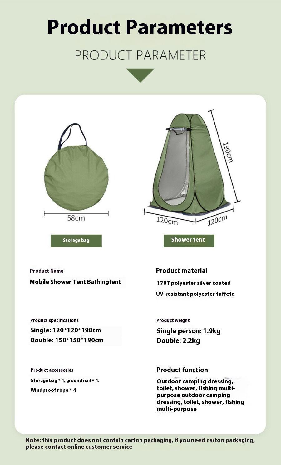 Collapsible portable toilet tent for outdoor use