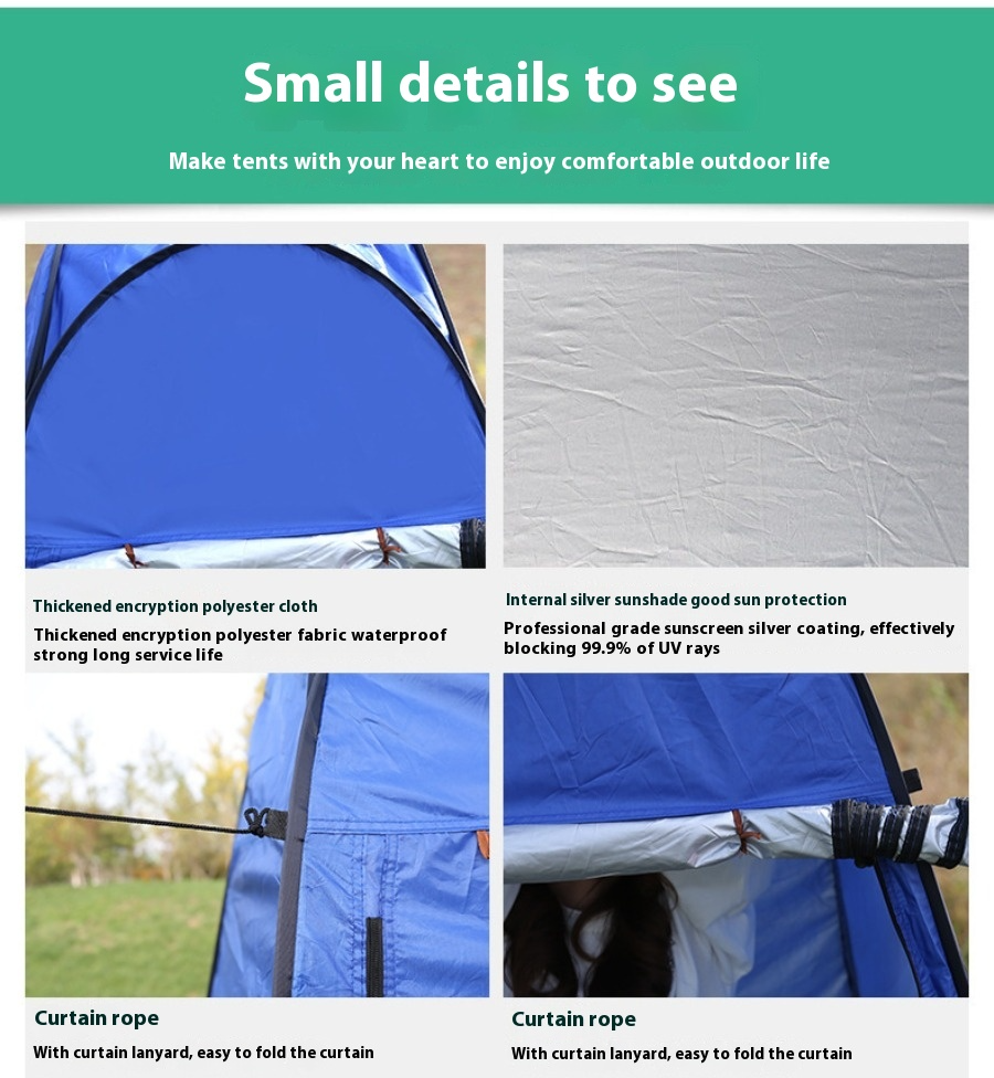 Quick-drying multi-purpose camping changing room