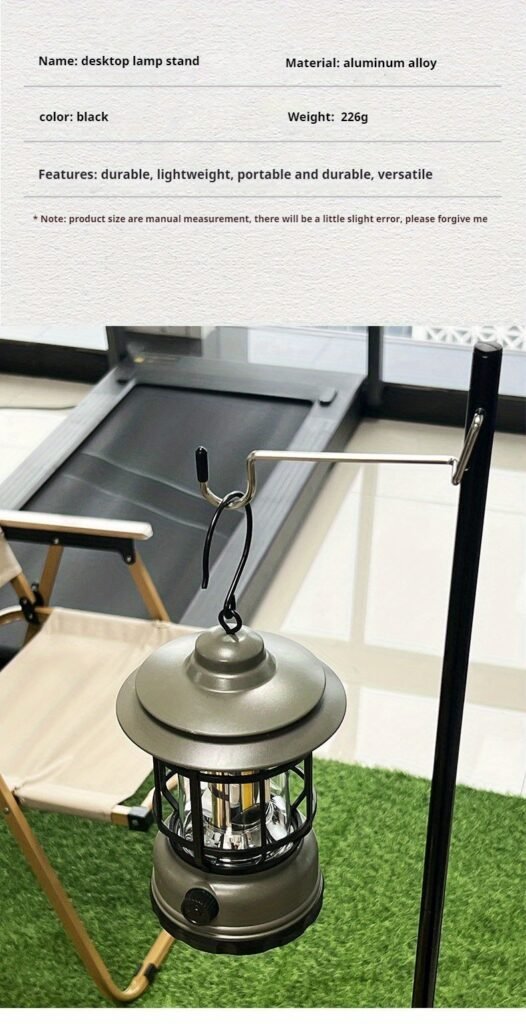 Portable LED Lamp Bracket with Hooks