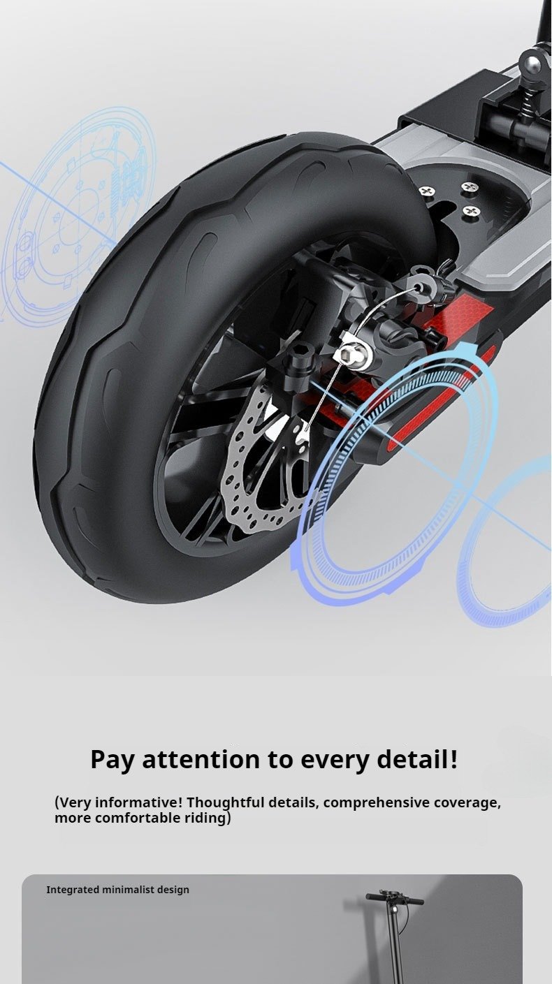 heavy-duty electric scooter up to 120KG