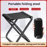 TGpao foldable stool with carrying bag, Outdoor Camping Chair with Oxford Fabric Seat, Compact Foldable Design for Fishing, Travel, Picnic