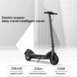 TGpao Electric Scooter for Adults, 350W Motor, 25-35KM Range, 36V/10Ah Battery, Foldable, 11" Tires, LED Lights, Max 120KG, 3-Speed – Black/Red