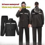 TGpao Heavy Duty Motorcycle Rain Suit - Waterproof PVC Raincoat & Pants Set with Reflective Strips for Riding, Outdoor Work (Multiple Sizes & Styles)