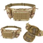 TGpao Tactical Waist Pack - Multi-Functional Outdoor Chest Bag, Durable Oxford Fabric, Concealed Carry for Hiking/Sports (Black, Khaki, Green, CP)