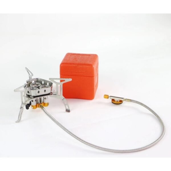 compact 3-burner gas stove for backpacking