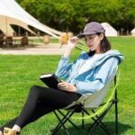 TGpao Portable Folding Camping Chair - Lightweight Beach Chair with Free Carry Bag