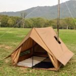 TGpao BC Cabin Tent - Lightweight 2-Person Shelter with Stove Jack, Waterproof >3000mm, Retro Camping Tent for Hiking (210×150×125cm)