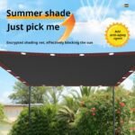 TGpao Heavy-Duty Black Shade Cloth for Plants - UV Resistant Sunscreen Net for Garden, Greenhouse, Balcony (2m-12m Width, Multiple Sizes)