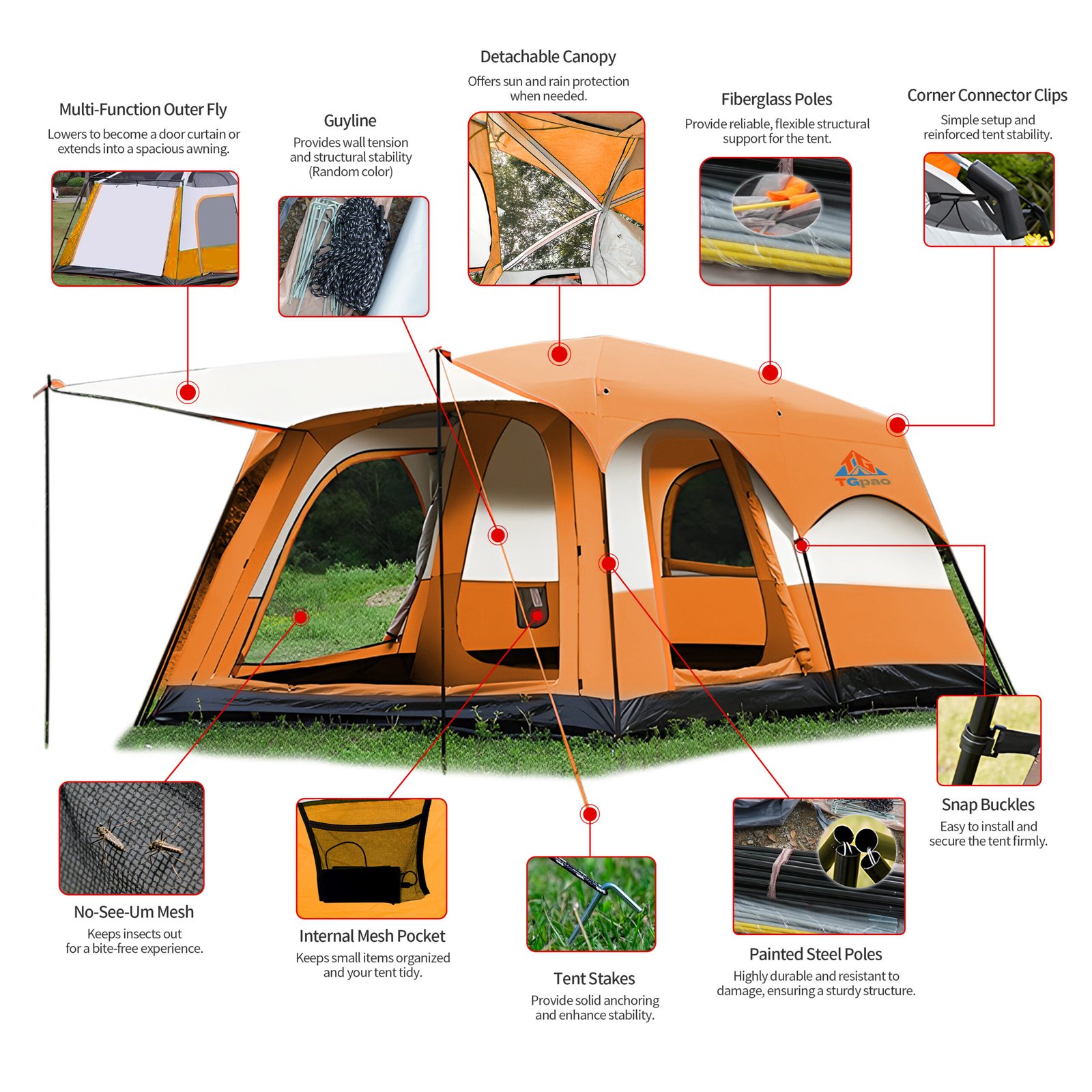 6 person tents for camping