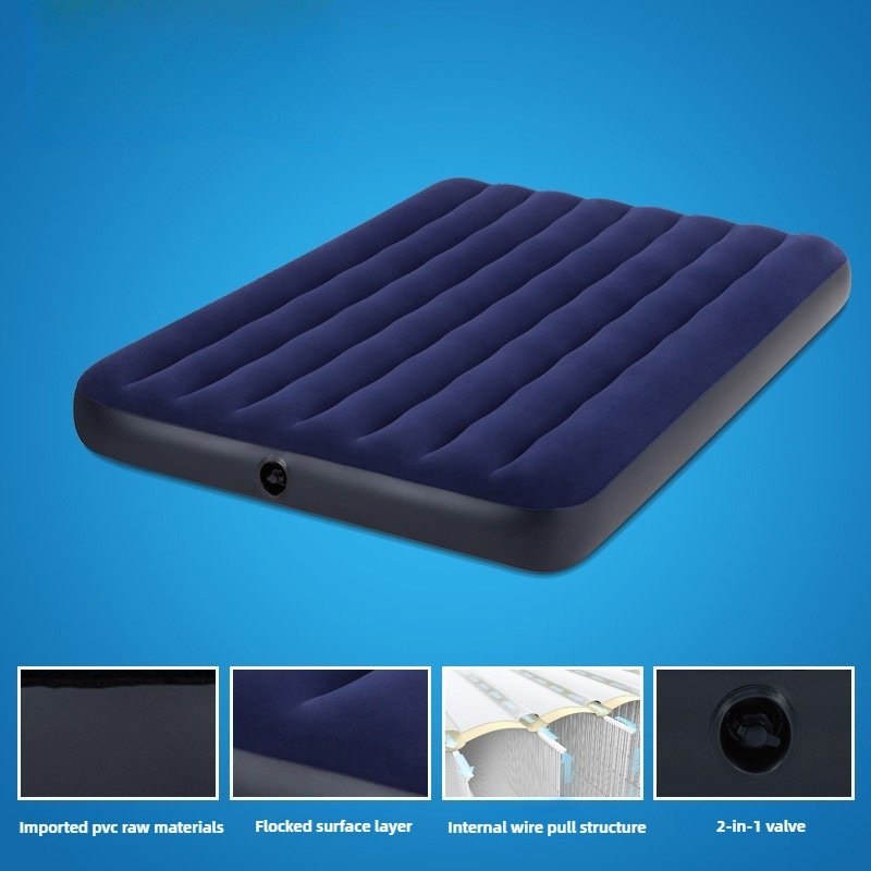 Inflatable Air Mattress - Double/Single Thickened Portable Camping Bed, Foldable for Home/Outdoor Use (191-203cm, 273kg Capacity) - Image 2