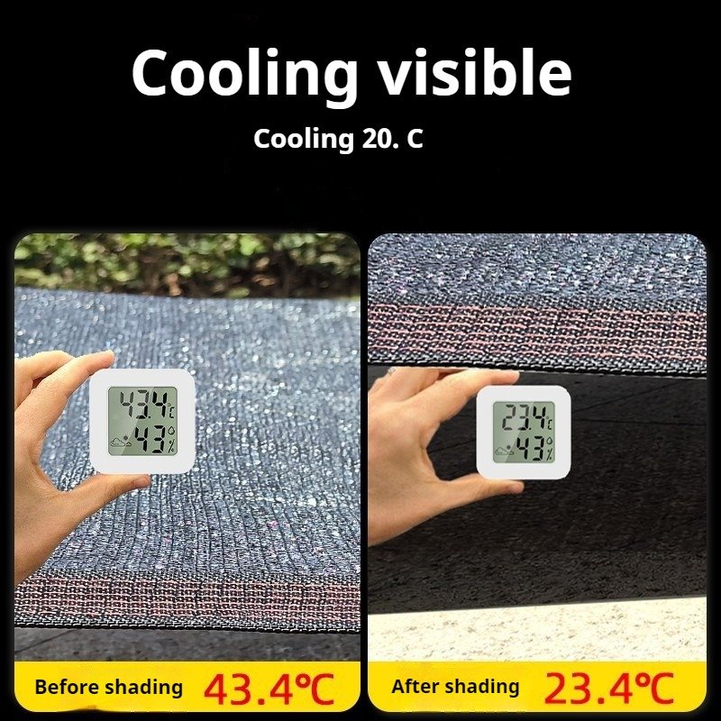 Heavy-Duty Black Shade Cloth for Plants - UV Resistant Sunscreen Net for Garden, Greenhouse, Balcony (2m-12m Width, Multiple Sizes) - Image 4