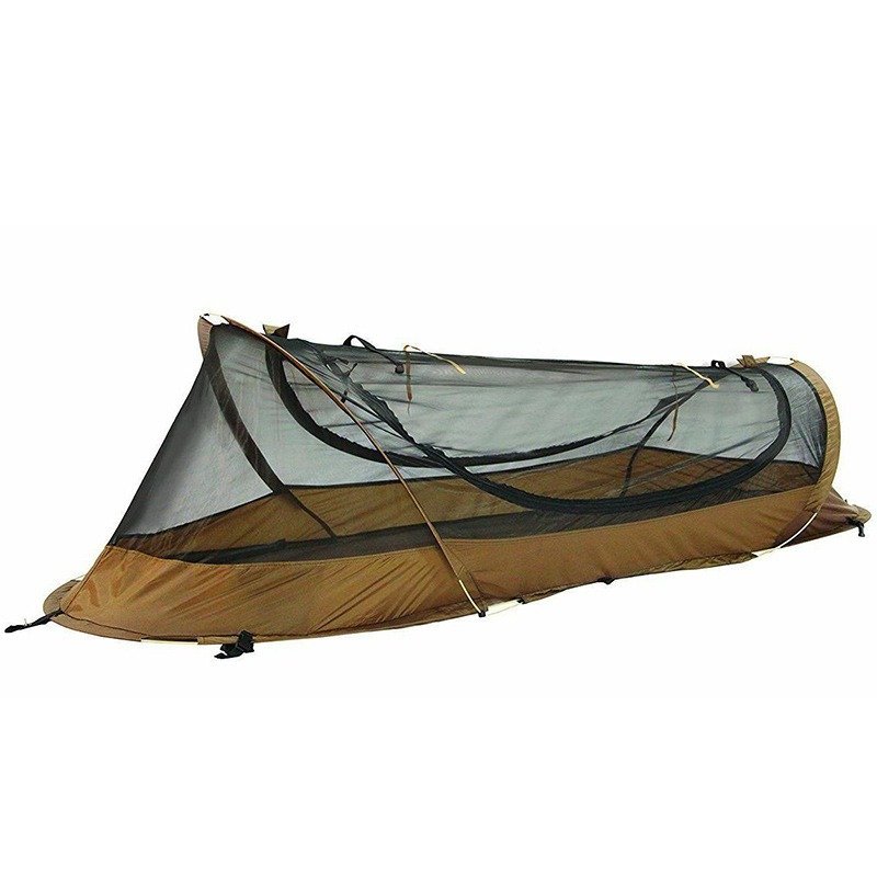 Instant Pop-Up Mosquito Net ultralight backpacking tent - Single Person, Waterproof, Compact & Lightweight (2.2kg) for Camping/Hiking, with Rainfly (80×220cm) - Image 5