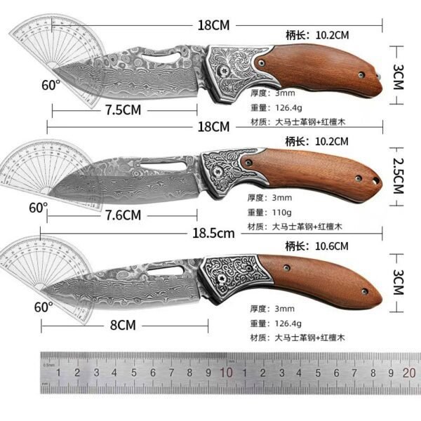 rosewood handle knife