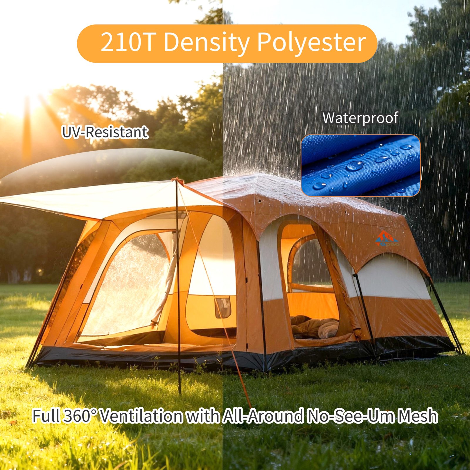 tents for camping 2 rooms