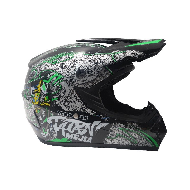 helmet with goggles