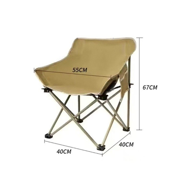 Portable Folding Camping Chair - Lightweight Beach Chair with Free Carry Bag - Image 5