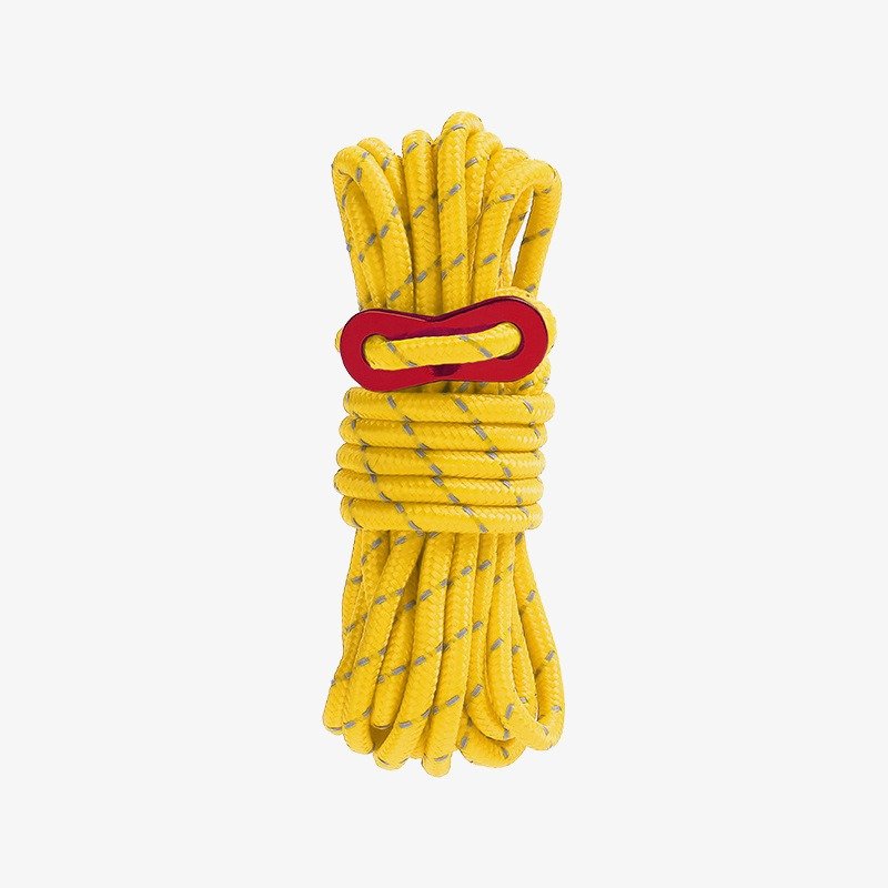 Reflective Tent Guyline Rope – 4mm Heavy-Duty Camping Rope, 16-Strand Braided, 200KG Load Capacity, Adjustable Aluminum Hook, High-Visibility for Outdoor/Backpacking/Tarp - Image 5