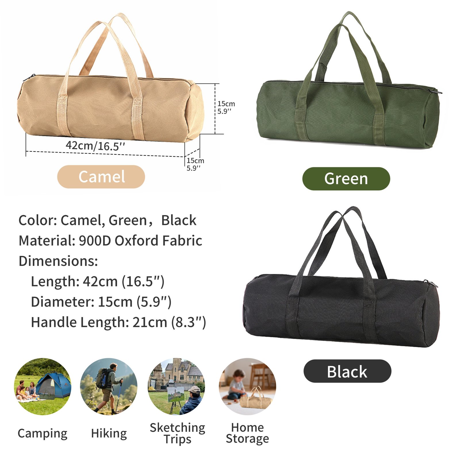 waterproof bag Versatile Camping Must-Haves Perfect for: Camping trips, emergency kits, gardening, and outdoor workshops. Stackable design saves space in your camping bag or tool tote.