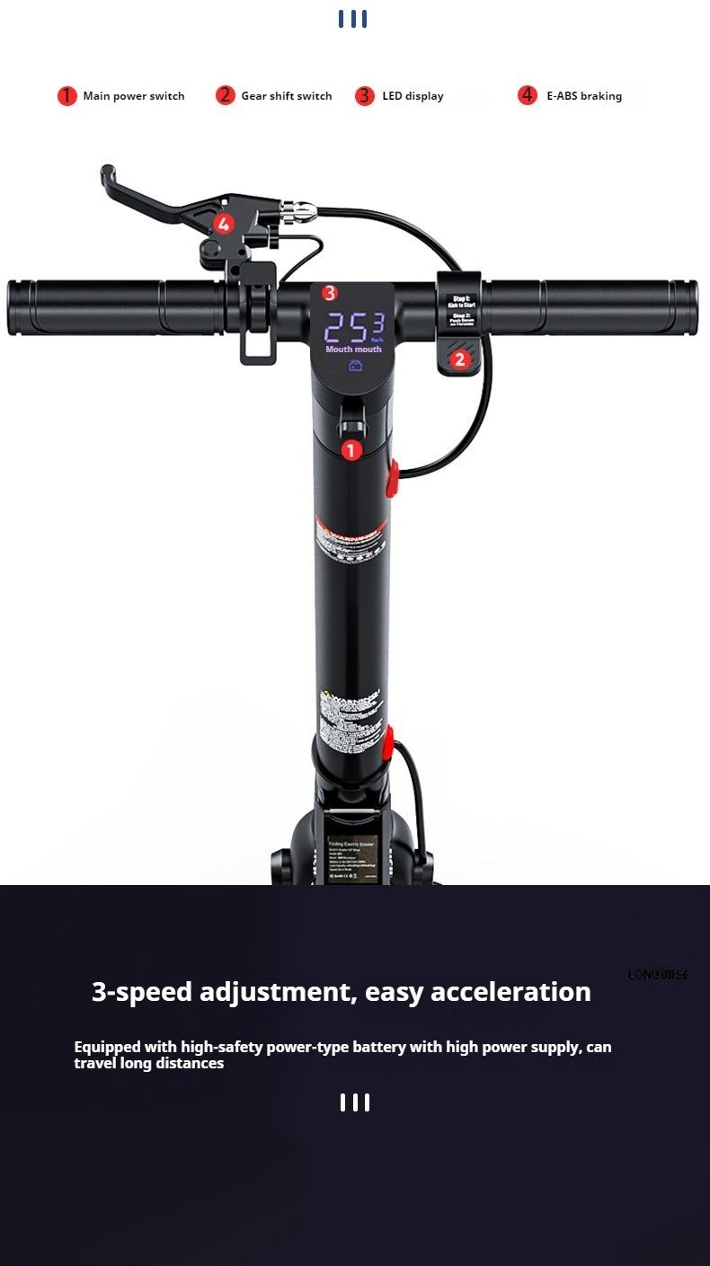 long-range 36V electric scooter for adults