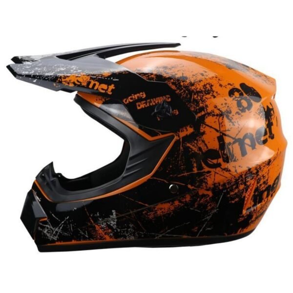 off-road helmet set with goggles and gloves