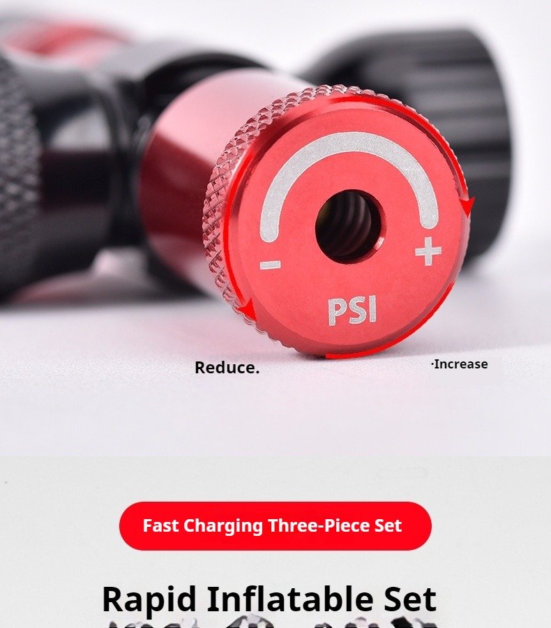 compact cycling inflation kit with foam sleeve