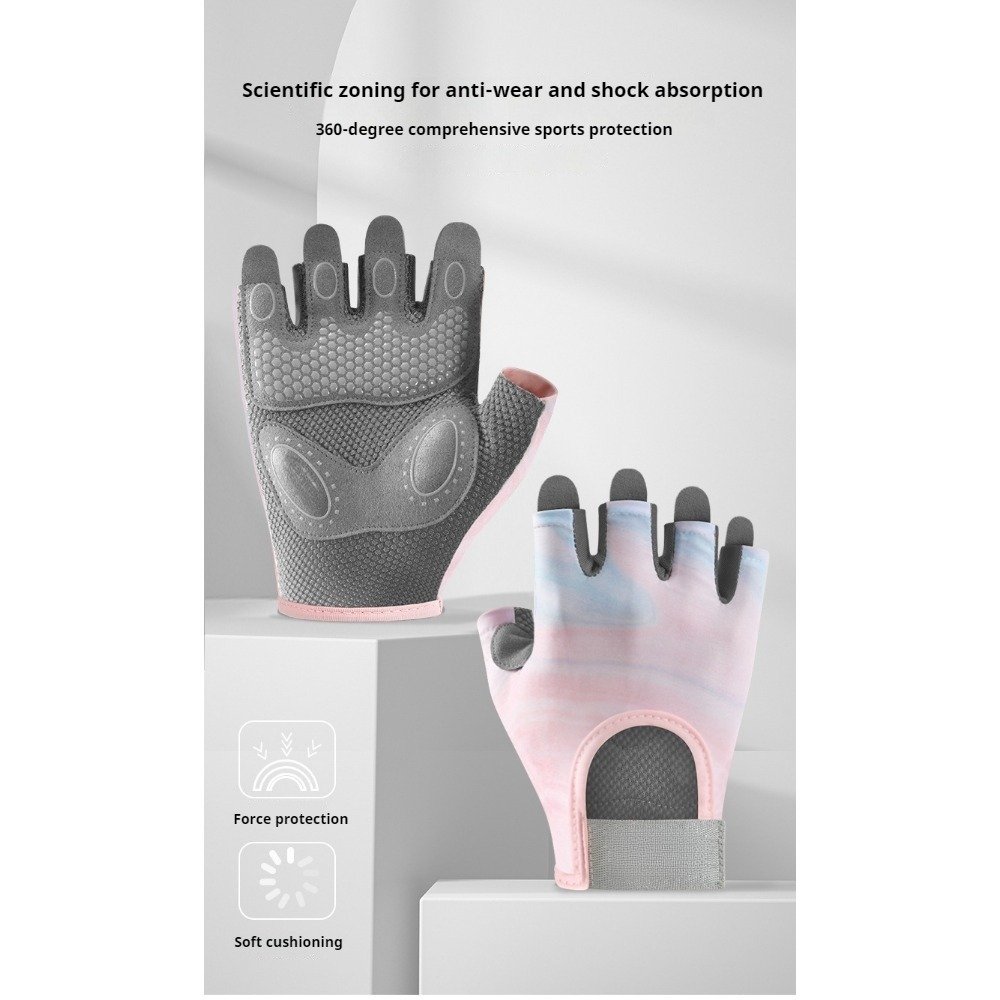 professional half finger fitness gloves