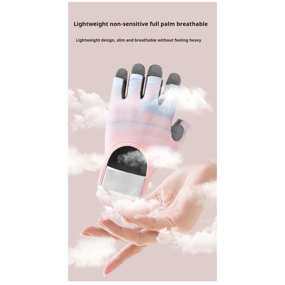 breathable women's cycling gloves with silicone grip
