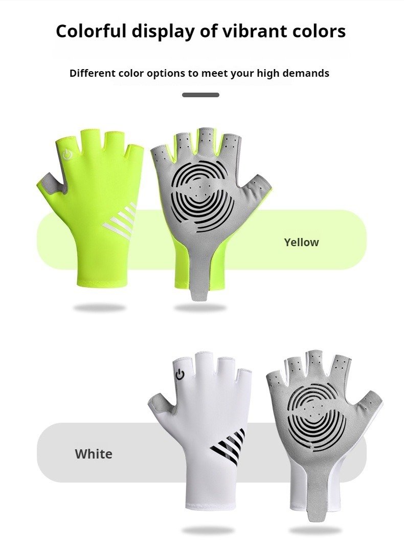 touchscreen compatible sports gloves with silicone grip