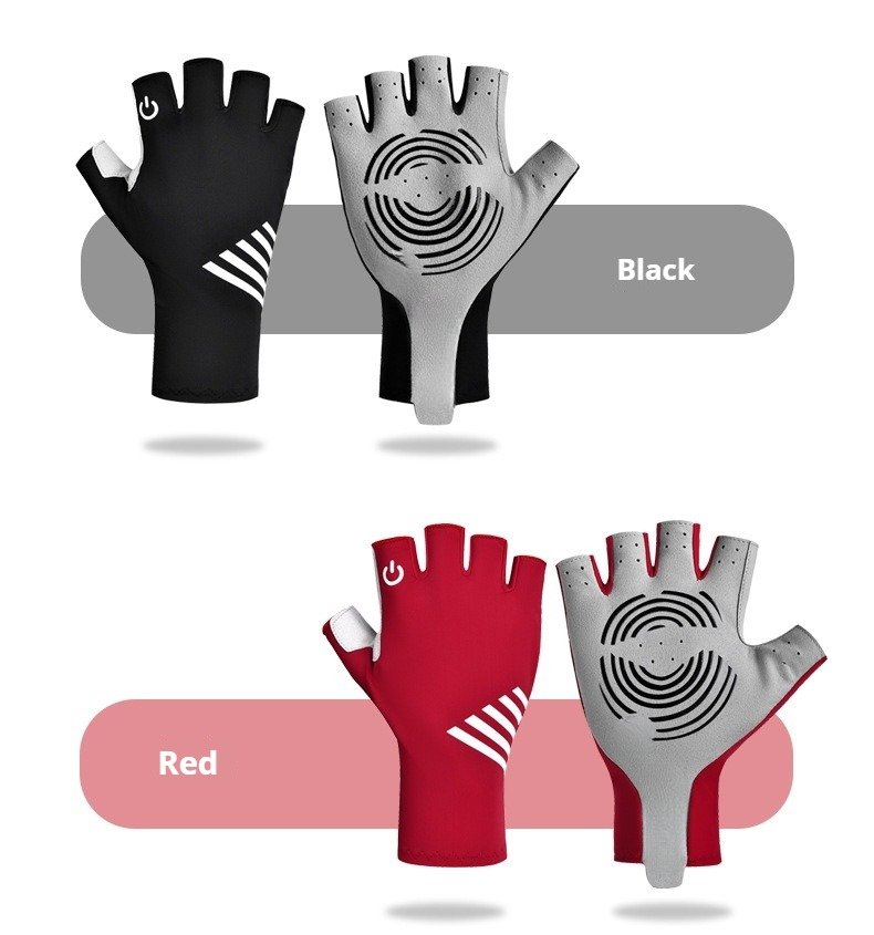 touchscreen compatible sports gloves with silicone grip