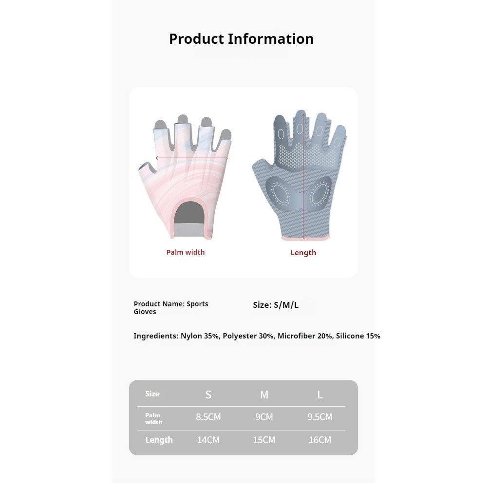 professional half finger fitness gloves