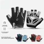 TGpao Half-Finger Mountain Bike Gloves for Men/women - Waterproof Cycling Gloves with Gel Padding & Breathable Mesh - Workout Gloves for Cycling/Gym/Outdoor Sports