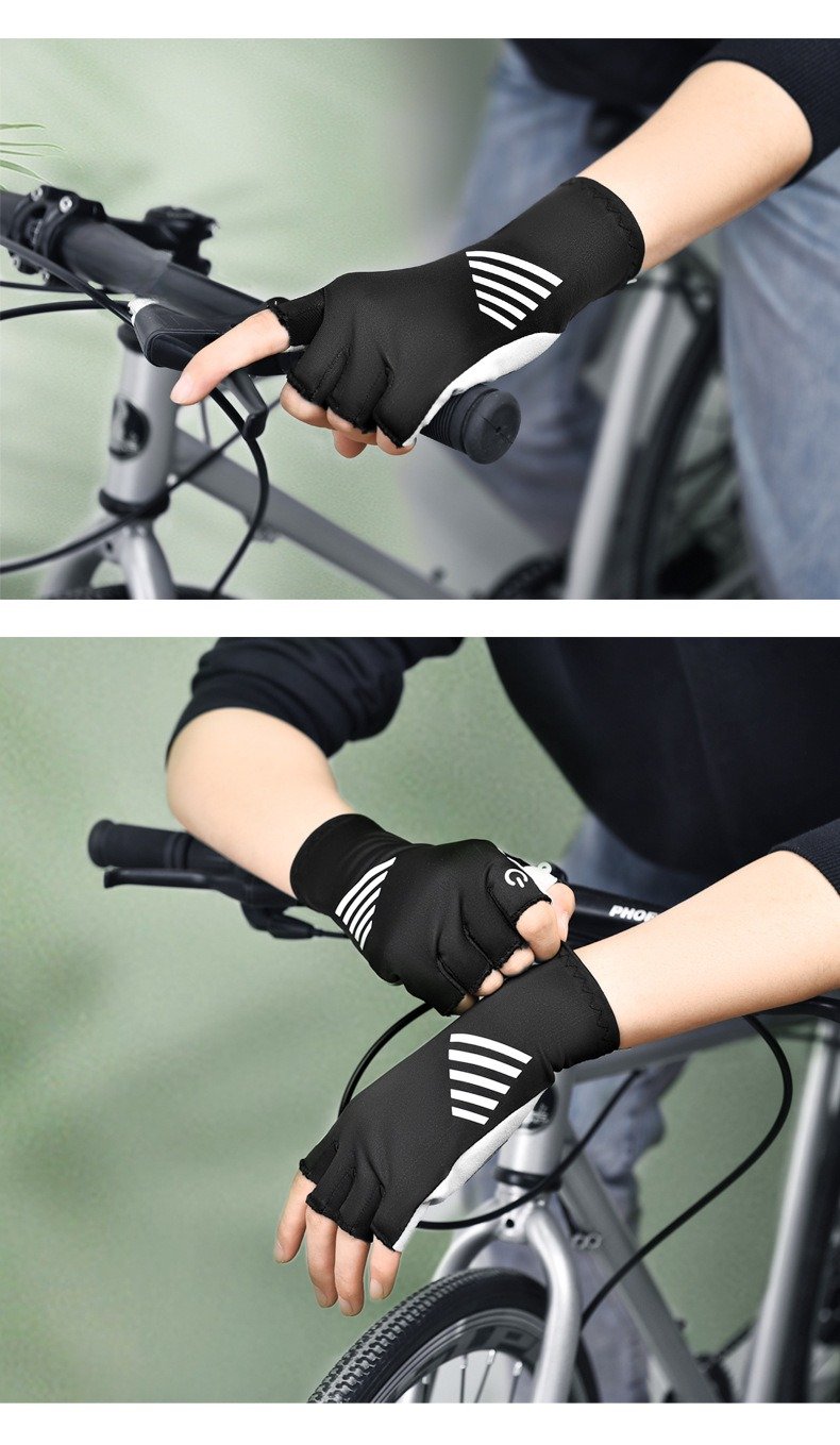 half finger sports gloves