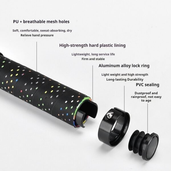 dual-locking mountain bike grips with aluminum clamp
