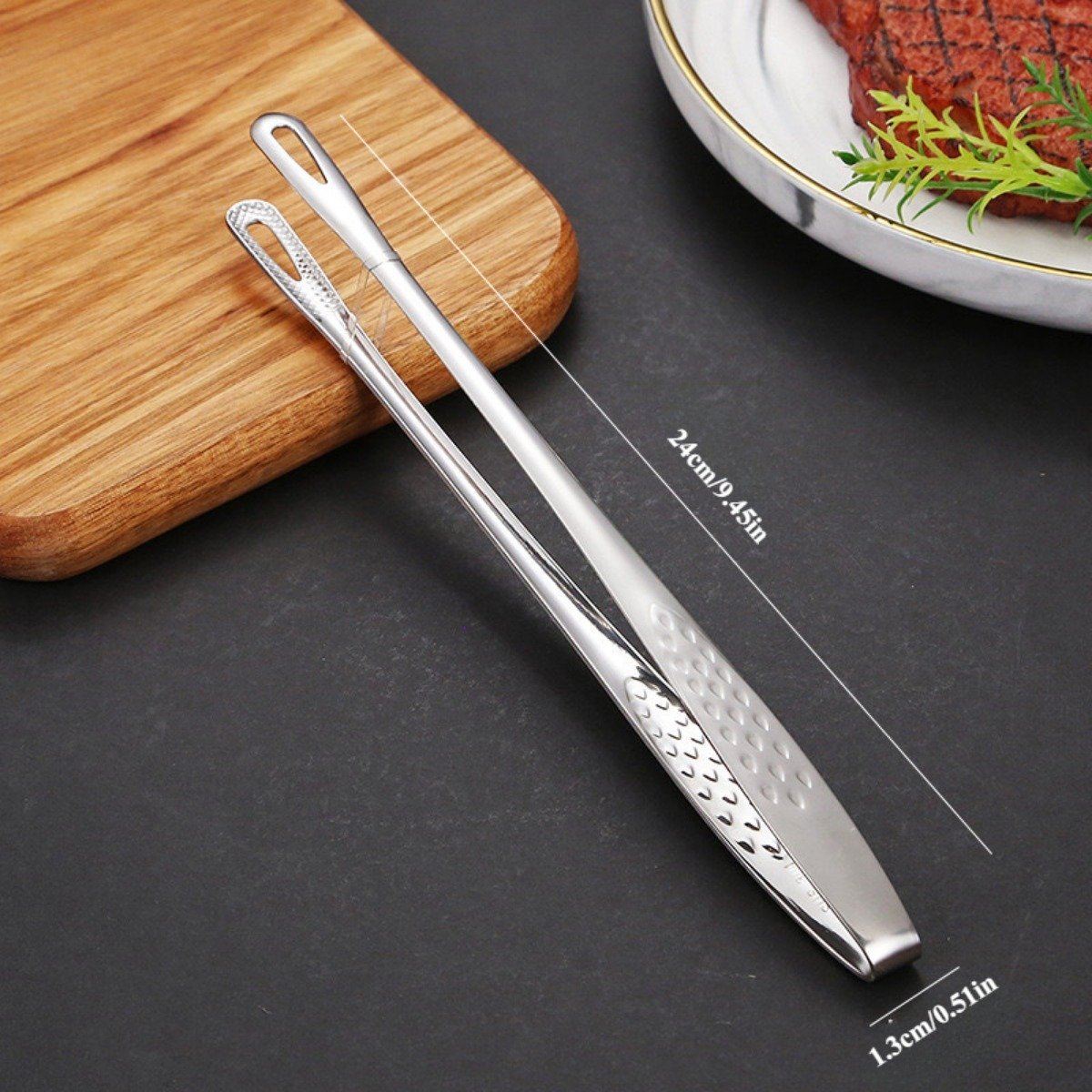 stainless steel tongs
