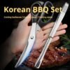 professional Korean BBQ scissors and tongs set professional Korean BBQ scissors and tongs set