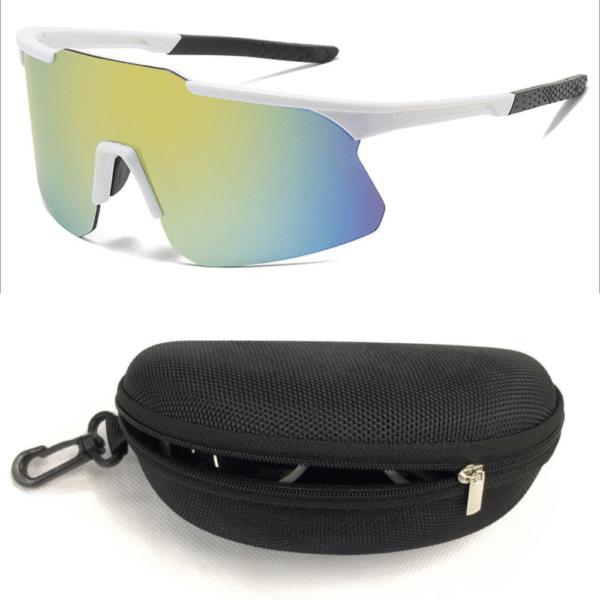 Riding Glasses for Men Women | UV400 Polarized Sport Sunglasses Cycling Mountain Bike Snowboard Goggles Outdoor - Windproof Anti-Fog PC Frame