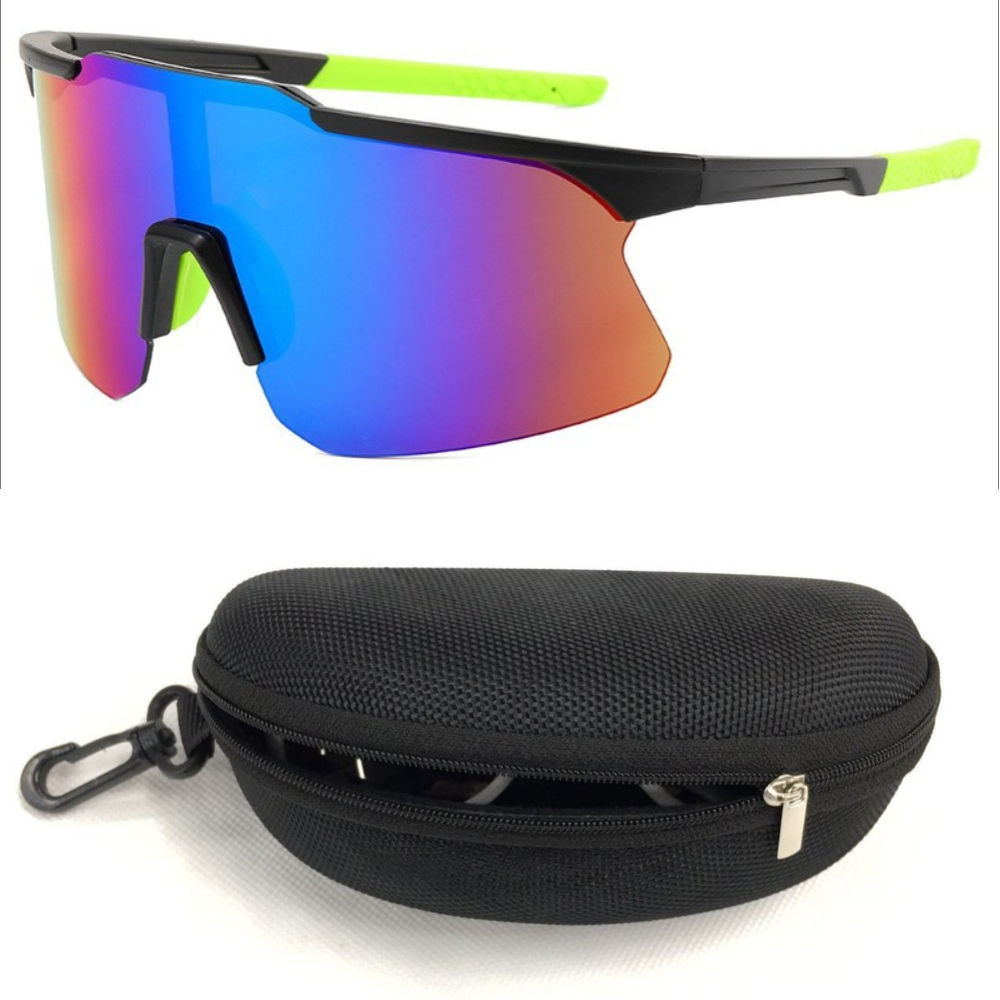Riding Glasses for Men Women | UV400 Polarized Sport Sunglasses Cycling Mountain Bike Snowboard Goggles Outdoor - Windproof Anti-Fog PC Frame