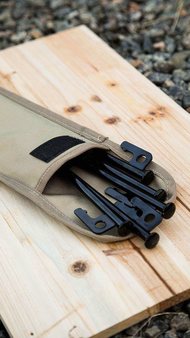 compact camping peg organizer